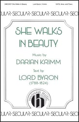 She Walks In Beauty SATB choral sheet music cover